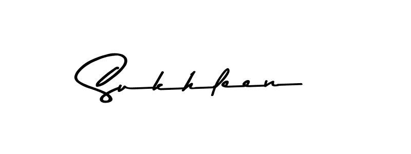 Create a beautiful signature design for name Sukhleen. With this signature (Asem Kandis PERSONAL USE) fonts, you can make a handwritten signature for free. Sukhleen signature style 9 images and pictures png