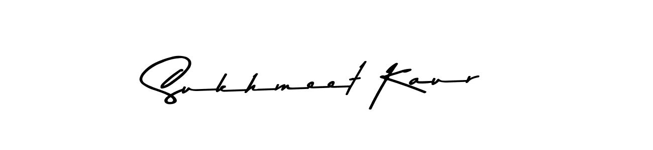 Make a beautiful signature design for name Sukhmeet Kaur. With this signature (Asem Kandis PERSONAL USE) style, you can create a handwritten signature for free. Sukhmeet Kaur signature style 9 images and pictures png