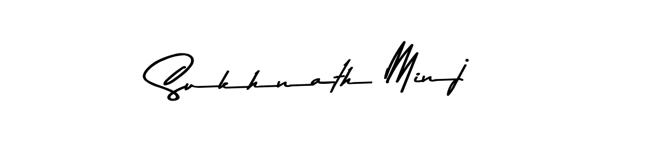 Design your own signature with our free online signature maker. With this signature software, you can create a handwritten (Asem Kandis PERSONAL USE) signature for name Sukhnath Minj. Sukhnath Minj signature style 9 images and pictures png