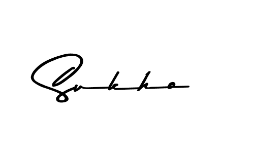 How to make Sukho name signature. Use Asem Kandis PERSONAL USE style for creating short signs online. This is the latest handwritten sign. Sukho signature style 9 images and pictures png