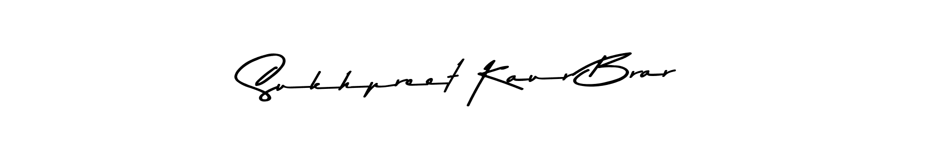 Make a beautiful signature design for name Sukhpreet Kaur Brar. With this signature (Asem Kandis PERSONAL USE) style, you can create a handwritten signature for free. Sukhpreet Kaur Brar signature style 9 images and pictures png