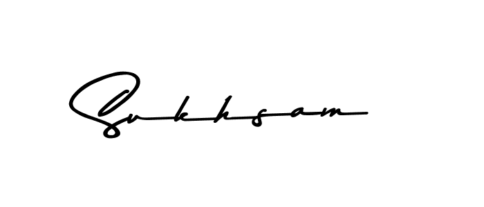 Also we have Sukhsam name is the best signature style. Create professional handwritten signature collection using Asem Kandis PERSONAL USE autograph style. Sukhsam signature style 9 images and pictures png