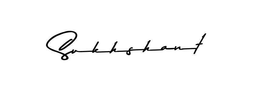 Use a signature maker to create a handwritten signature online. With this signature software, you can design (Asem Kandis PERSONAL USE) your own signature for name Sukhshant. Sukhshant signature style 9 images and pictures png