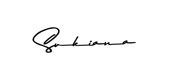 Sukiana stylish signature style. Best Handwritten Sign (Asem Kandis PERSONAL USE) for my name. Handwritten Signature Collection Ideas for my name Sukiana. Sukiana signature style 9 images and pictures png