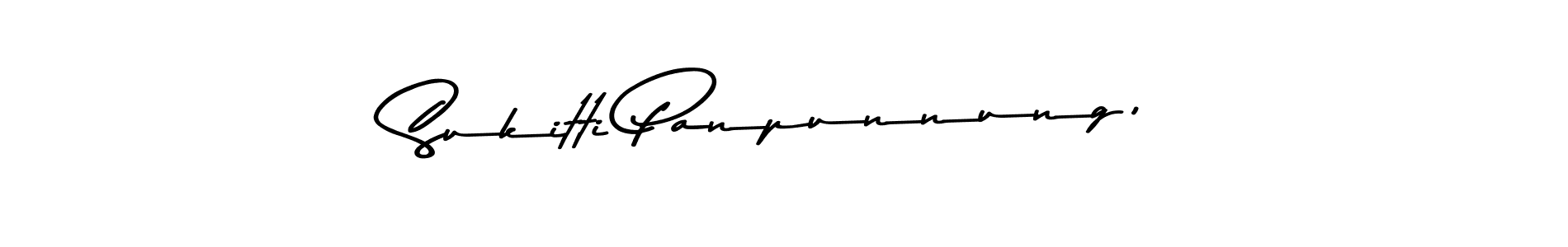 Also we have Sukitti Panpunnung, name is the best signature style. Create professional handwritten signature collection using Asem Kandis PERSONAL USE autograph style. Sukitti Panpunnung, signature style 9 images and pictures png