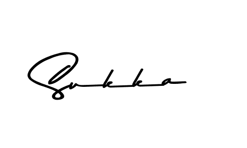 How to make Sukka name signature. Use Asem Kandis PERSONAL USE style for creating short signs online. This is the latest handwritten sign. Sukka signature style 9 images and pictures png