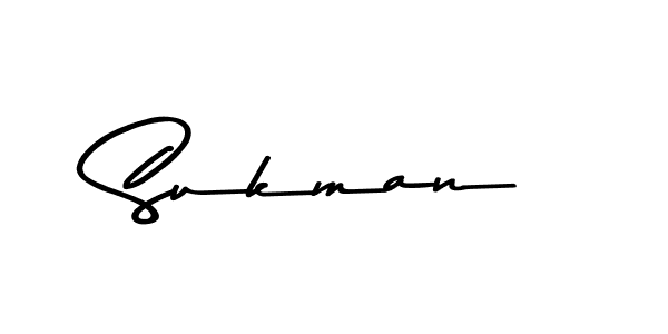 Sukman stylish signature style. Best Handwritten Sign (Asem Kandis PERSONAL USE) for my name. Handwritten Signature Collection Ideas for my name Sukman. Sukman signature style 9 images and pictures png