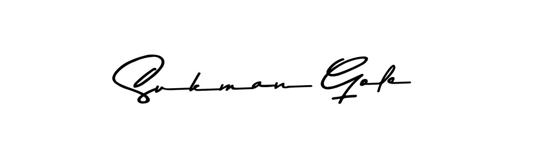 Make a beautiful signature design for name Sukman Gole. With this signature (Asem Kandis PERSONAL USE) style, you can create a handwritten signature for free. Sukman Gole signature style 9 images and pictures png