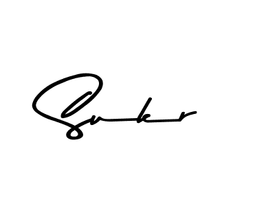Create a beautiful signature design for name Sukr. With this signature (Asem Kandis PERSONAL USE) fonts, you can make a handwritten signature for free. Sukr signature style 9 images and pictures png