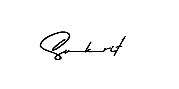 Design your own signature with our free online signature maker. With this signature software, you can create a handwritten (Asem Kandis PERSONAL USE) signature for name Sukrit. Sukrit signature style 9 images and pictures png