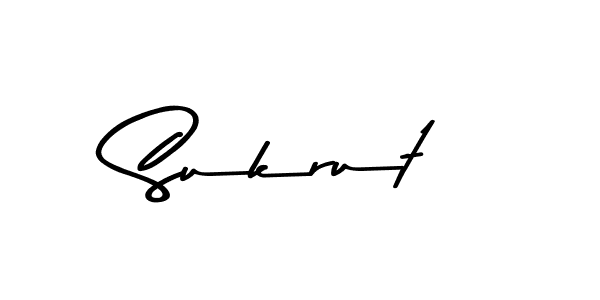 Sukrut stylish signature style. Best Handwritten Sign (Asem Kandis PERSONAL USE) for my name. Handwritten Signature Collection Ideas for my name Sukrut. Sukrut signature style 9 images and pictures png