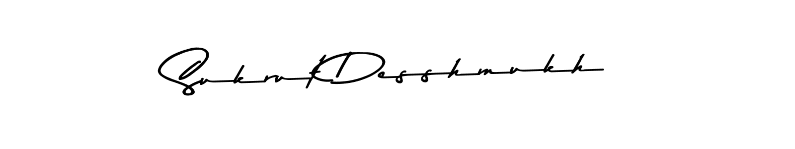 if you are searching for the best signature style for your name Sukrut Desshmukh. so please give up your signature search. here we have designed multiple signature styles  using Asem Kandis PERSONAL USE. Sukrut Desshmukh signature style 9 images and pictures png