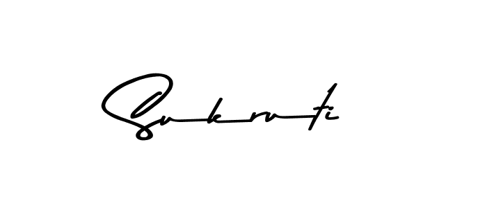 Sukruti stylish signature style. Best Handwritten Sign (Asem Kandis PERSONAL USE) for my name. Handwritten Signature Collection Ideas for my name Sukruti. Sukruti signature style 9 images and pictures png