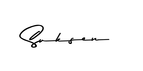 How to make Suksen signature? Asem Kandis PERSONAL USE is a professional autograph style. Create handwritten signature for Suksen name. Suksen signature style 9 images and pictures png