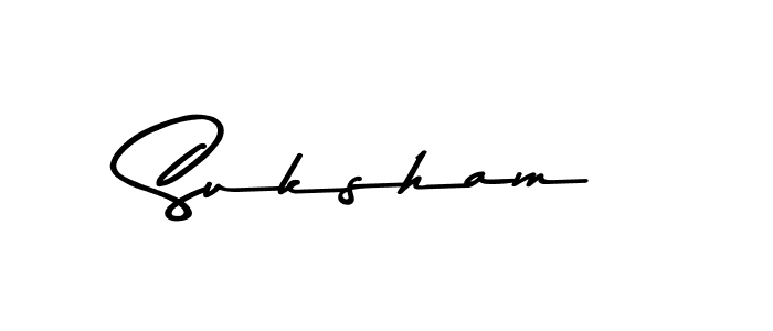 It looks lik you need a new signature style for name Suksham. Design unique handwritten (Asem Kandis PERSONAL USE) signature with our free signature maker in just a few clicks. Suksham signature style 9 images and pictures png