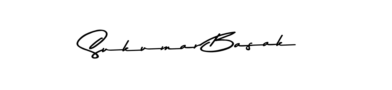 How to make Sukumar Basak name signature. Use Asem Kandis PERSONAL USE style for creating short signs online. This is the latest handwritten sign. Sukumar Basak signature style 9 images and pictures png