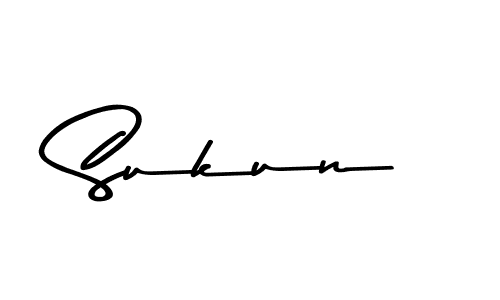 How to make Sukun name signature. Use Asem Kandis PERSONAL USE style for creating short signs online. This is the latest handwritten sign. Sukun signature style 9 images and pictures png