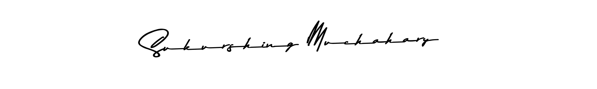 Create a beautiful signature design for name Sukurshing Muchahary. With this signature (Asem Kandis PERSONAL USE) fonts, you can make a handwritten signature for free. Sukurshing Muchahary signature style 9 images and pictures png
