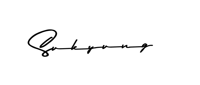 Design your own signature with our free online signature maker. With this signature software, you can create a handwritten (Asem Kandis PERSONAL USE) signature for name Sukyung. Sukyung signature style 9 images and pictures png