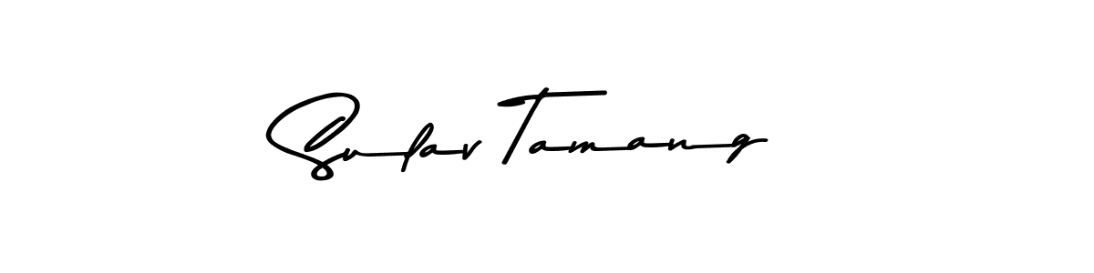 This is the best signature style for the Sulav Tamang name. Also you like these signature font (Asem Kandis PERSONAL USE). Mix name signature. Sulav Tamang signature style 9 images and pictures png