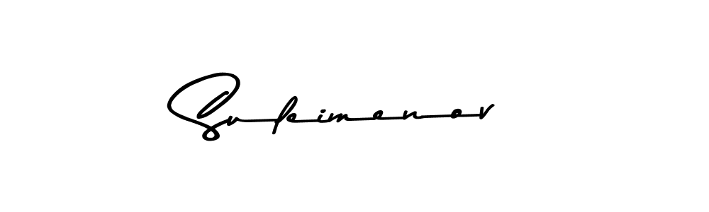 How to make Suleimenov name signature. Use Asem Kandis PERSONAL USE style for creating short signs online. This is the latest handwritten sign. Suleimenov signature style 9 images and pictures png