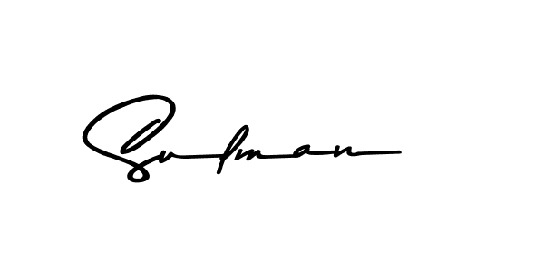 Create a beautiful signature design for name Sulman. With this signature (Asem Kandis PERSONAL USE) fonts, you can make a handwritten signature for free. Sulman signature style 9 images and pictures png