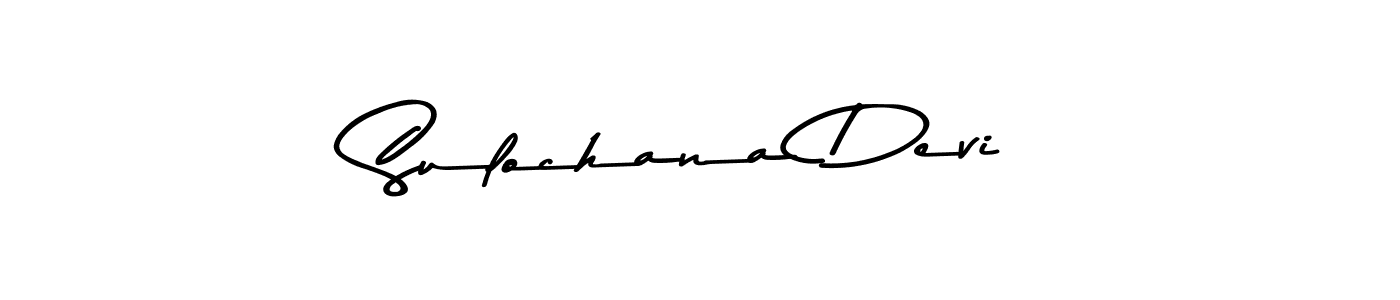 Create a beautiful signature design for name Sulochana Devi. With this signature (Asem Kandis PERSONAL USE) fonts, you can make a handwritten signature for free. Sulochana Devi signature style 9 images and pictures png