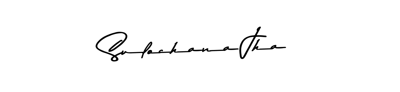 Design your own signature with our free online signature maker. With this signature software, you can create a handwritten (Asem Kandis PERSONAL USE) signature for name Sulochana Jha. Sulochana Jha signature style 9 images and pictures png