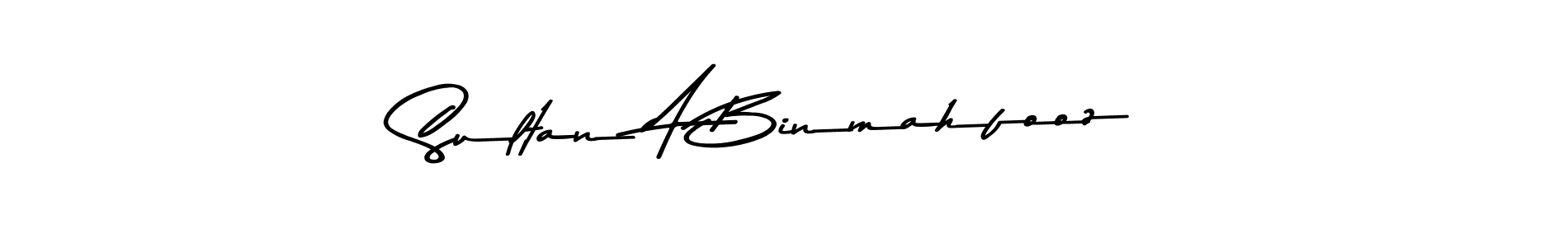 Make a beautiful signature design for name Sultan A Binmahfooz. With this signature (Asem Kandis PERSONAL USE) style, you can create a handwritten signature for free. Sultan A Binmahfooz signature style 9 images and pictures png