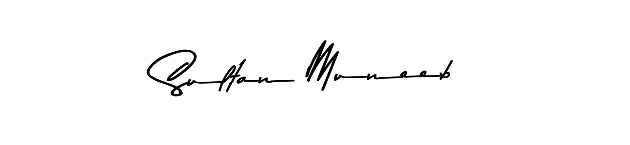 Design your own signature with our free online signature maker. With this signature software, you can create a handwritten (Asem Kandis PERSONAL USE) signature for name Sultan Muneeb. Sultan Muneeb signature style 9 images and pictures png