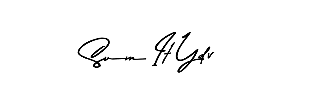 Create a beautiful signature design for name Sum It Ydv. With this signature (Asem Kandis PERSONAL USE) fonts, you can make a handwritten signature for free. Sum It Ydv signature style 9 images and pictures png