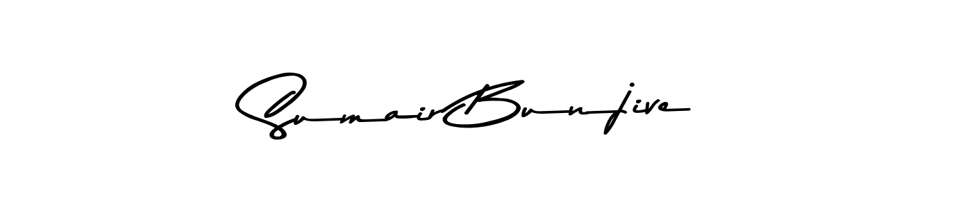 Sumair Bunjive stylish signature style. Best Handwritten Sign (Asem Kandis PERSONAL USE) for my name. Handwritten Signature Collection Ideas for my name Sumair Bunjive. Sumair Bunjive signature style 9 images and pictures png