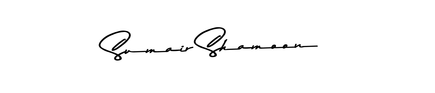 You should practise on your own different ways (Asem Kandis PERSONAL USE) to write your name (Sumair Shamoon) in signature. don't let someone else do it for you. Sumair Shamoon signature style 9 images and pictures png