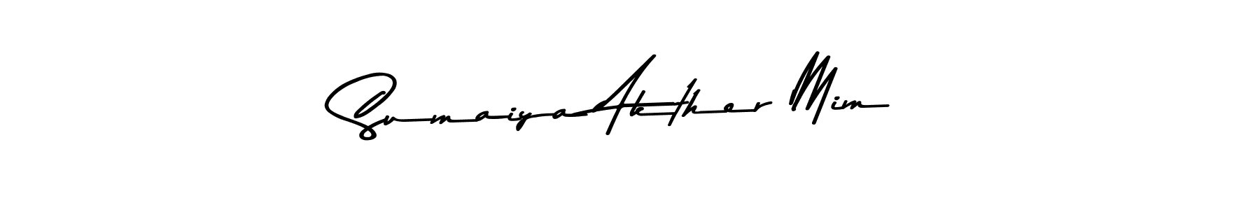 Design your own signature with our free online signature maker. With this signature software, you can create a handwritten (Asem Kandis PERSONAL USE) signature for name Sumaiya Akther Mim. Sumaiya Akther Mim signature style 9 images and pictures png