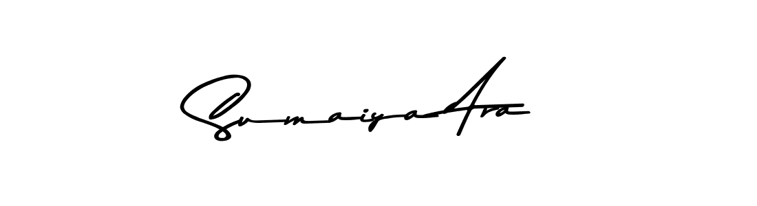 Make a beautiful signature design for name Sumaiya Ara. With this signature (Asem Kandis PERSONAL USE) style, you can create a handwritten signature for free. Sumaiya Ara signature style 9 images and pictures png