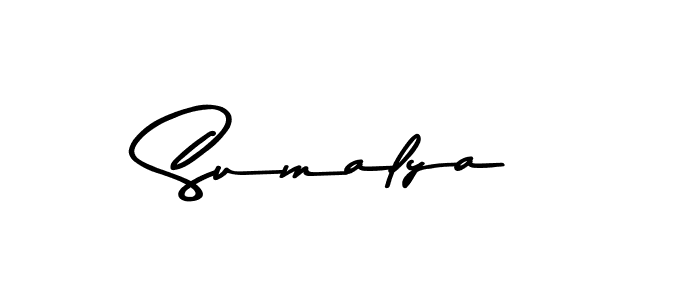 Design your own signature with our free online signature maker. With this signature software, you can create a handwritten (Asem Kandis PERSONAL USE) signature for name Sumalya. Sumalya signature style 9 images and pictures png