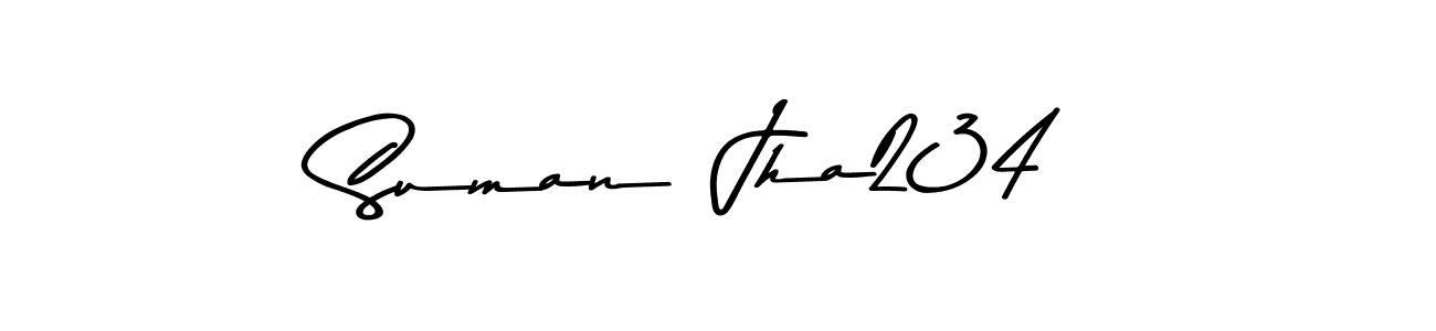 Create a beautiful signature design for name Suman  Jha234. With this signature (Asem Kandis PERSONAL USE) fonts, you can make a handwritten signature for free. Suman  Jha234 signature style 9 images and pictures png