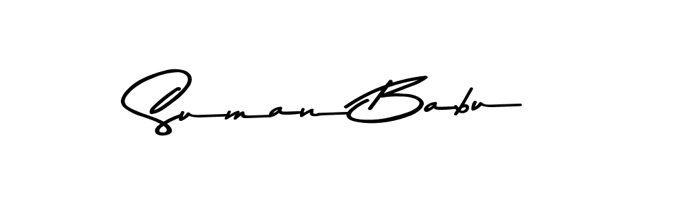 How to make Suman Babu signature? Asem Kandis PERSONAL USE is a professional autograph style. Create handwritten signature for Suman Babu name. Suman Babu signature style 9 images and pictures png