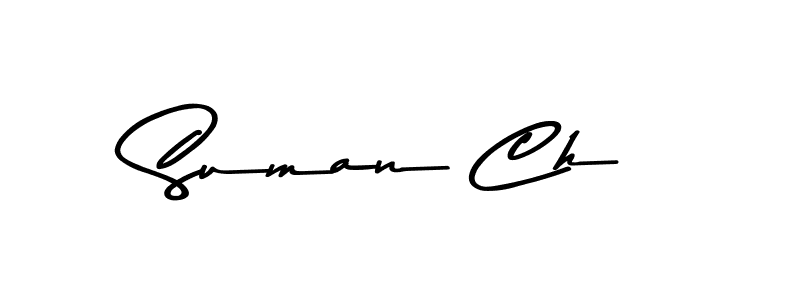 Make a beautiful signature design for name Suman Ch. With this signature (Asem Kandis PERSONAL USE) style, you can create a handwritten signature for free. Suman Ch signature style 9 images and pictures png