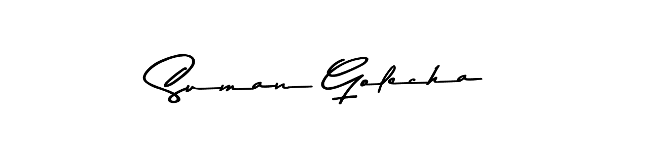 It looks lik you need a new signature style for name Suman Golecha. Design unique handwritten (Asem Kandis PERSONAL USE) signature with our free signature maker in just a few clicks. Suman Golecha signature style 9 images and pictures png