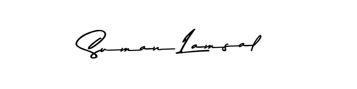 It looks lik you need a new signature style for name Suman Lamsal. Design unique handwritten (Asem Kandis PERSONAL USE) signature with our free signature maker in just a few clicks. Suman Lamsal signature style 9 images and pictures png