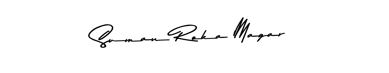 Similarly Asem Kandis PERSONAL USE is the best handwritten signature design. Signature creator online .You can use it as an online autograph creator for name Suman Roka Magar. Suman Roka Magar signature style 9 images and pictures png