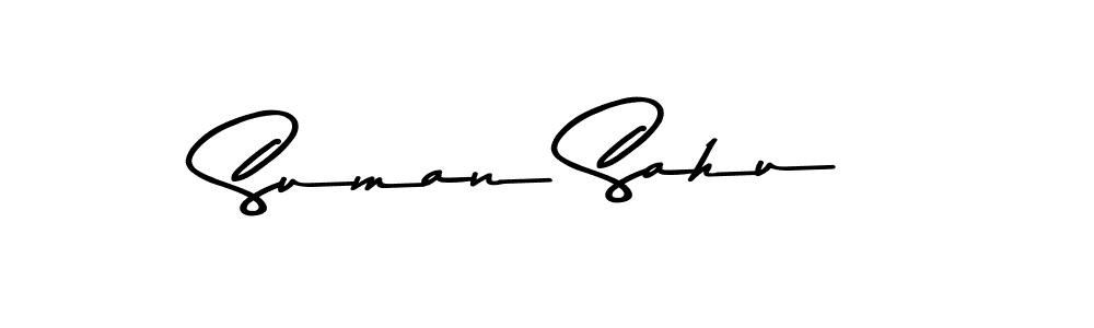 Create a beautiful signature design for name Suman Sahu. With this signature (Asem Kandis PERSONAL USE) fonts, you can make a handwritten signature for free. Suman Sahu signature style 9 images and pictures png