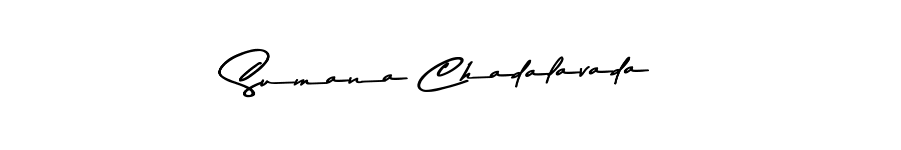 You should practise on your own different ways (Asem Kandis PERSONAL USE) to write your name (Sumana Chadalavada) in signature. don't let someone else do it for you. Sumana Chadalavada signature style 9 images and pictures png