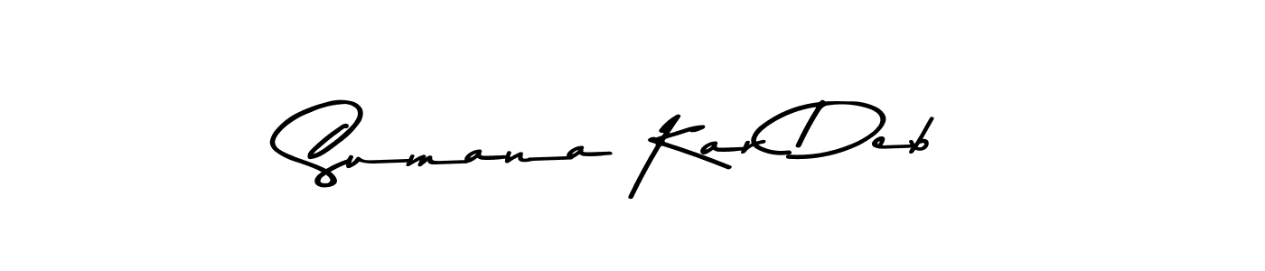 Asem Kandis PERSONAL USE is a professional signature style that is perfect for those who want to add a touch of class to their signature. It is also a great choice for those who want to make their signature more unique. Get Sumana Kar Deb name to fancy signature for free. Sumana Kar Deb signature style 9 images and pictures png