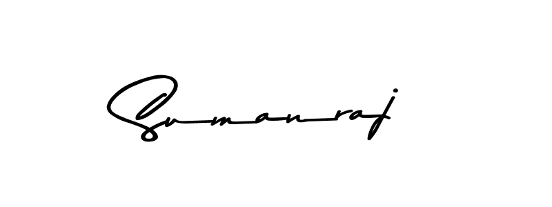 Make a beautiful signature design for name Sumanraj. With this signature (Asem Kandis PERSONAL USE) style, you can create a handwritten signature for free. Sumanraj signature style 9 images and pictures png