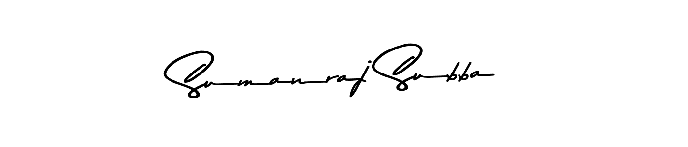 How to make Sumanraj Subba signature? Asem Kandis PERSONAL USE is a professional autograph style. Create handwritten signature for Sumanraj Subba name. Sumanraj Subba signature style 9 images and pictures png