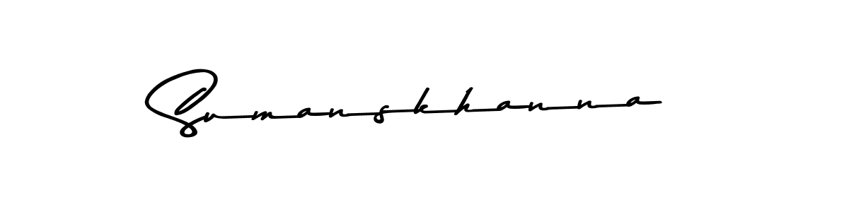 Similarly Asem Kandis PERSONAL USE is the best handwritten signature design. Signature creator online .You can use it as an online autograph creator for name Sumanskhanna. Sumanskhanna signature style 9 images and pictures png