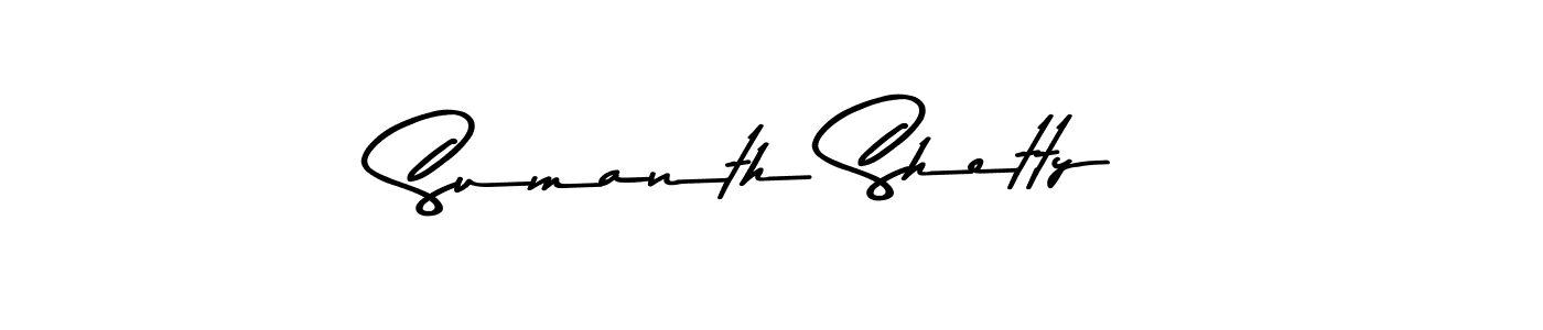 Use a signature maker to create a handwritten signature online. With this signature software, you can design (Asem Kandis PERSONAL USE) your own signature for name Sumanth Shetty. Sumanth Shetty signature style 9 images and pictures png