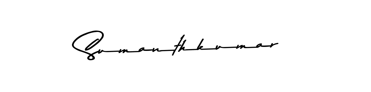 Also You can easily find your signature by using the search form. We will create Sumanthkumar name handwritten signature images for you free of cost using Asem Kandis PERSONAL USE sign style. Sumanthkumar signature style 9 images and pictures png